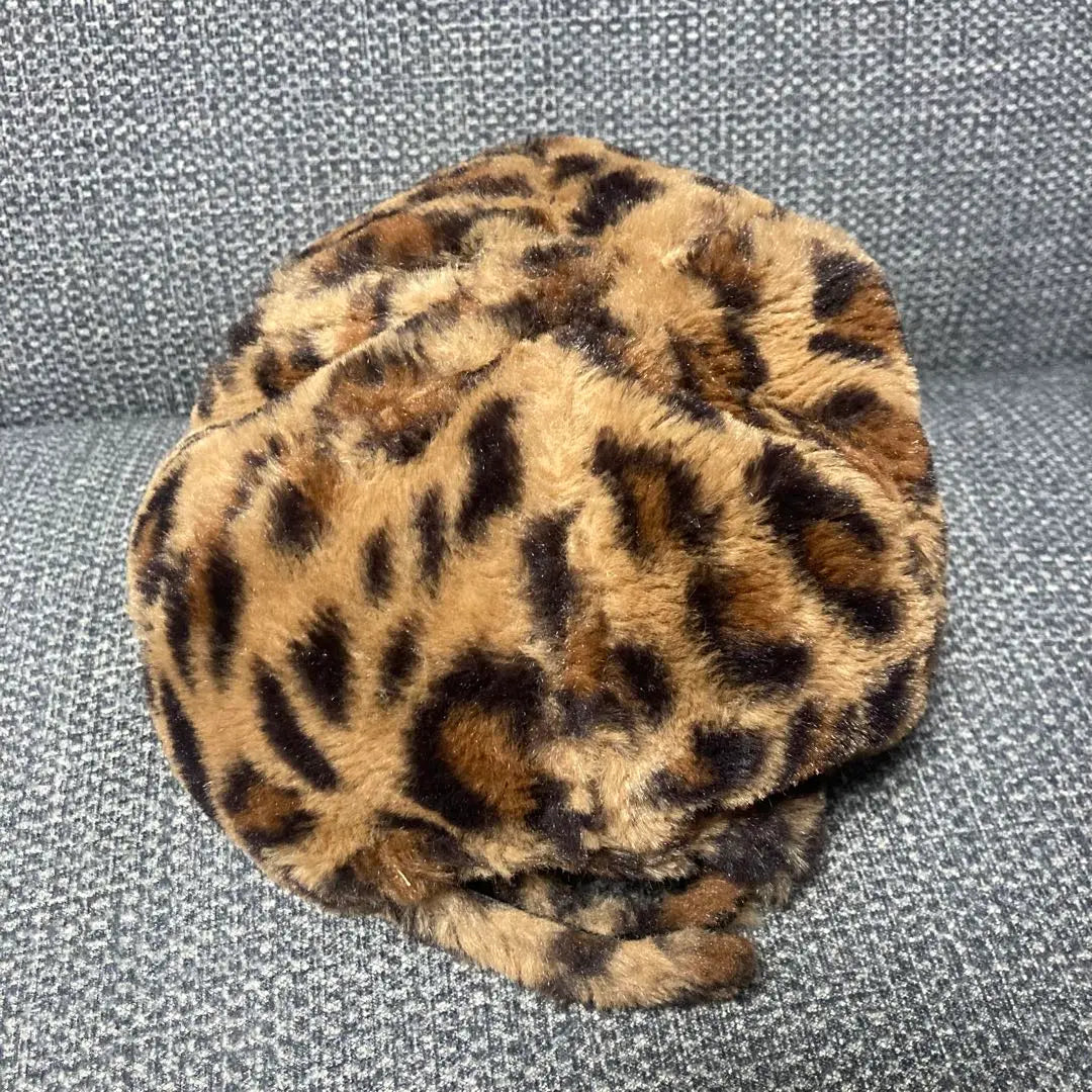 90s Leopard Fur Cap 6 Panel