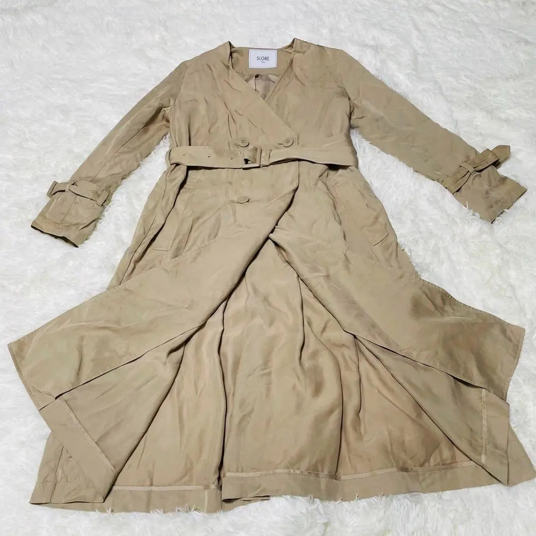 Slobe Jena no Color Te Lench Coat Con Cinturón Primavera / Otoño Invierno Extra (107) | スローブイエナ ノーカラートレンチコート ベルト付き 春秋冬 上品（107）