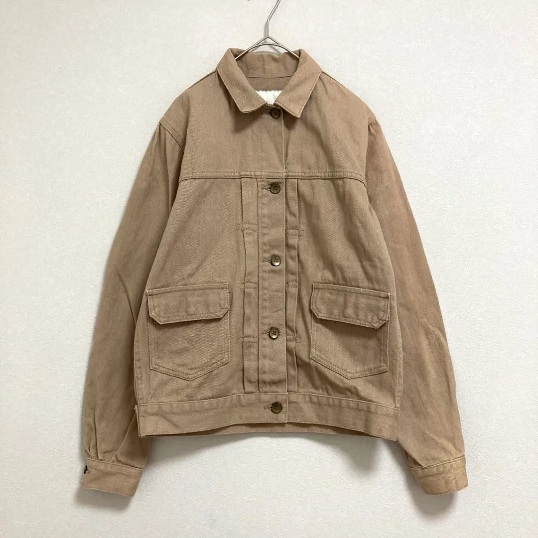 Moussy denim jacket G-jacket cotton [F] Beige