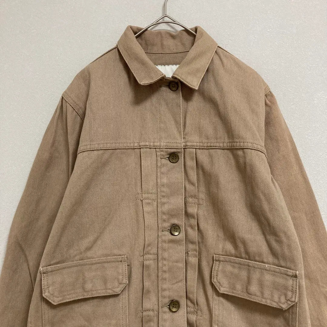 Moussy denim jacket G-jacket cotton [F] Beige