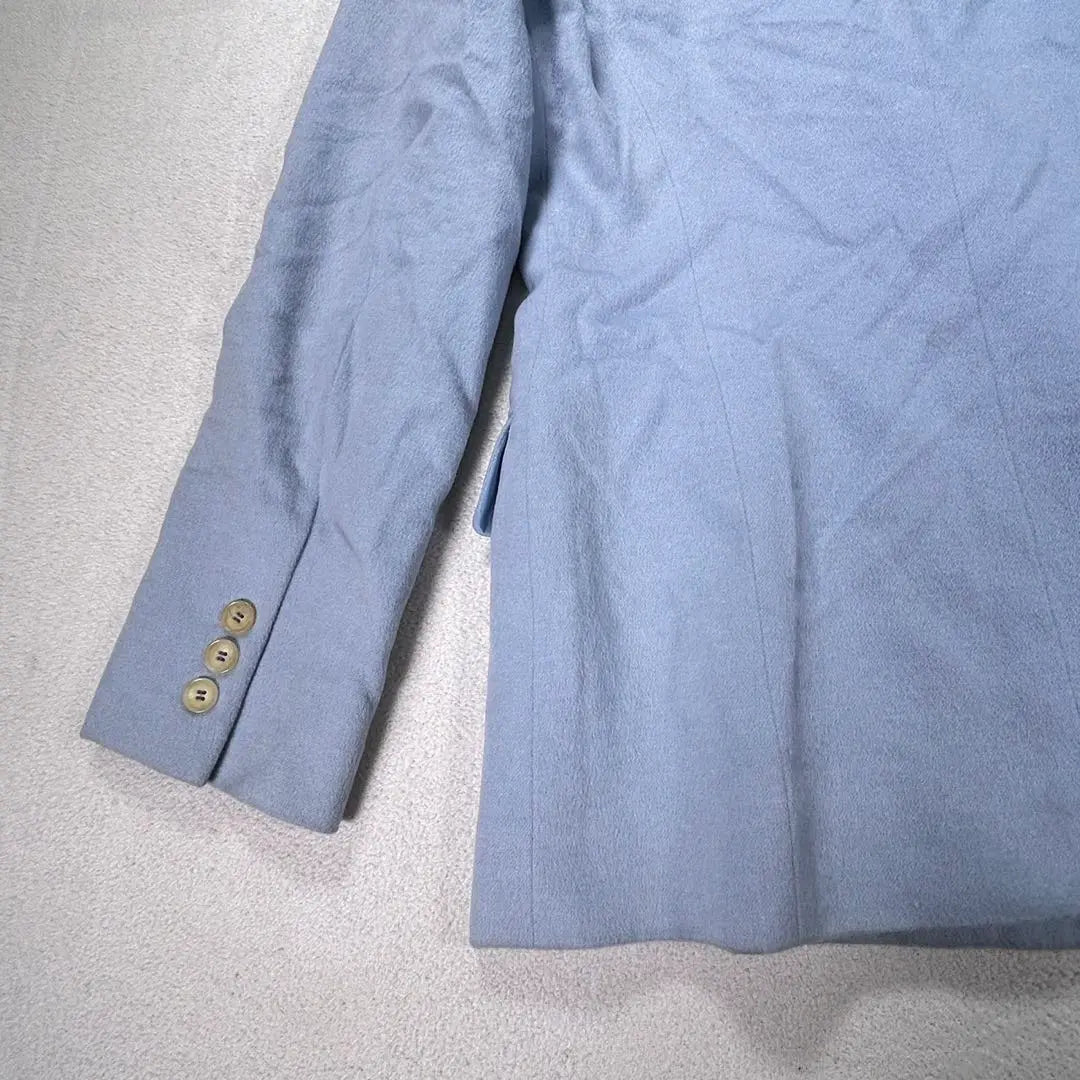 [CELINE] CELINE Wool Cashmere Angora Tailored Jacket Light Blue