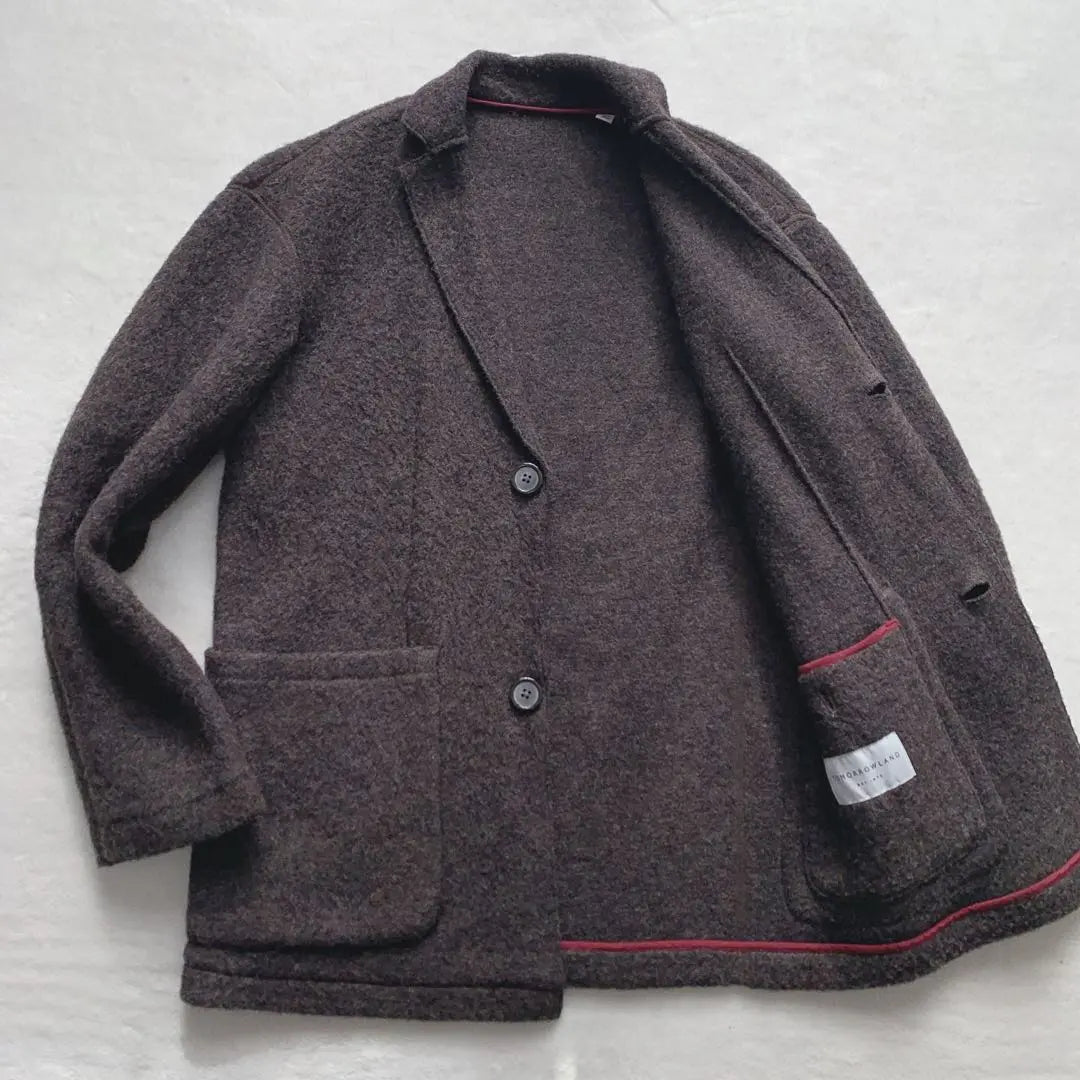 [Good Condition] Tomorrowland Tailored Jacket Wool Brown Soft