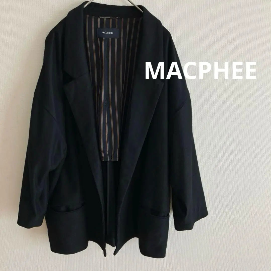 MACPHEE Wool Blend Jacket Black Size 38