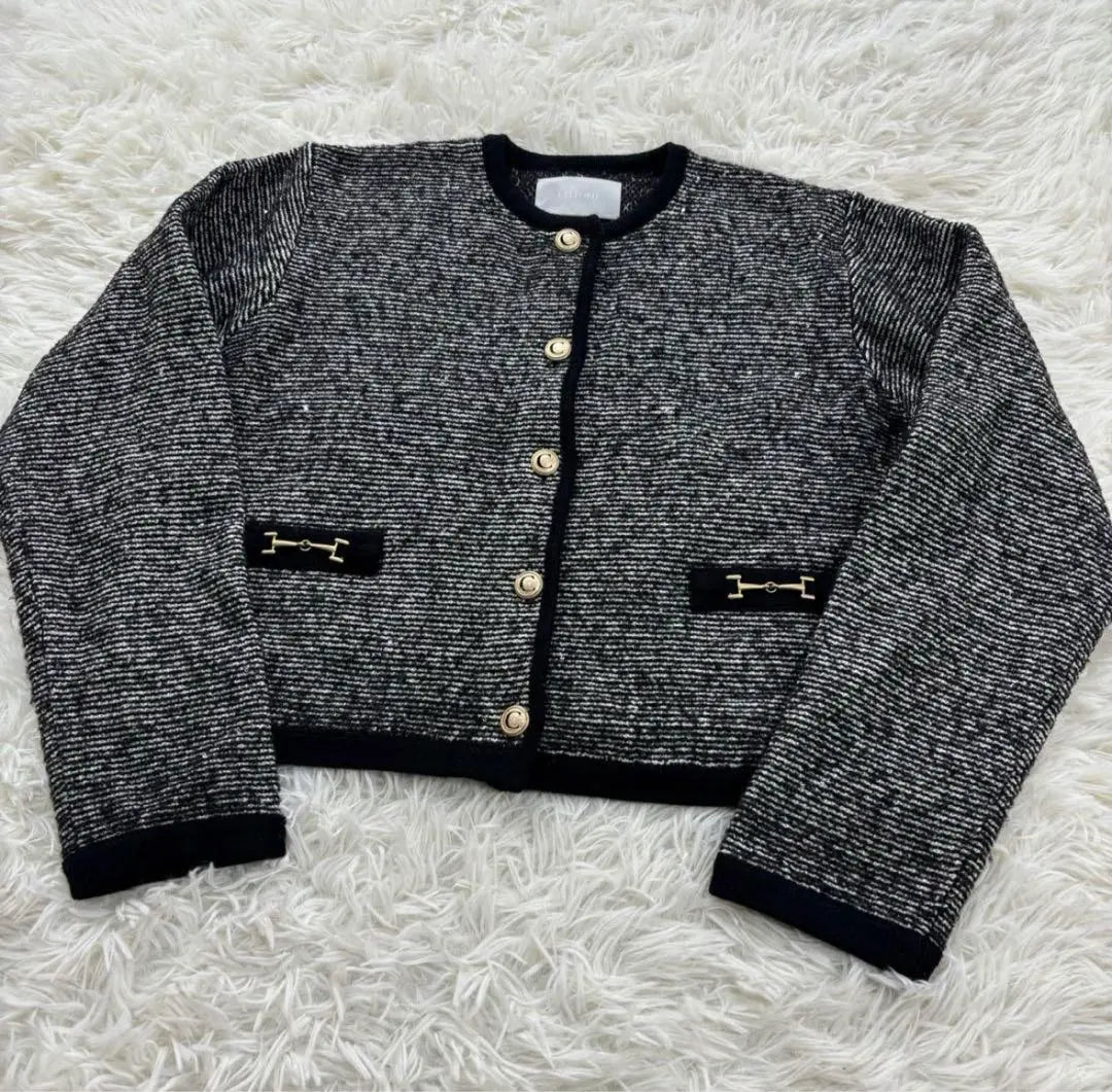 ✨ Extra beautiful item ✨ Selford CELFORD 23AW No color tweed M | ✨極美品✨セルフォード CELFORD 23AW ノーカラーツイード M