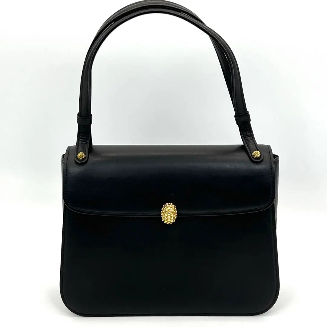 Bolso formal WAKO Ginza Kazuko de piel de becerro color negro