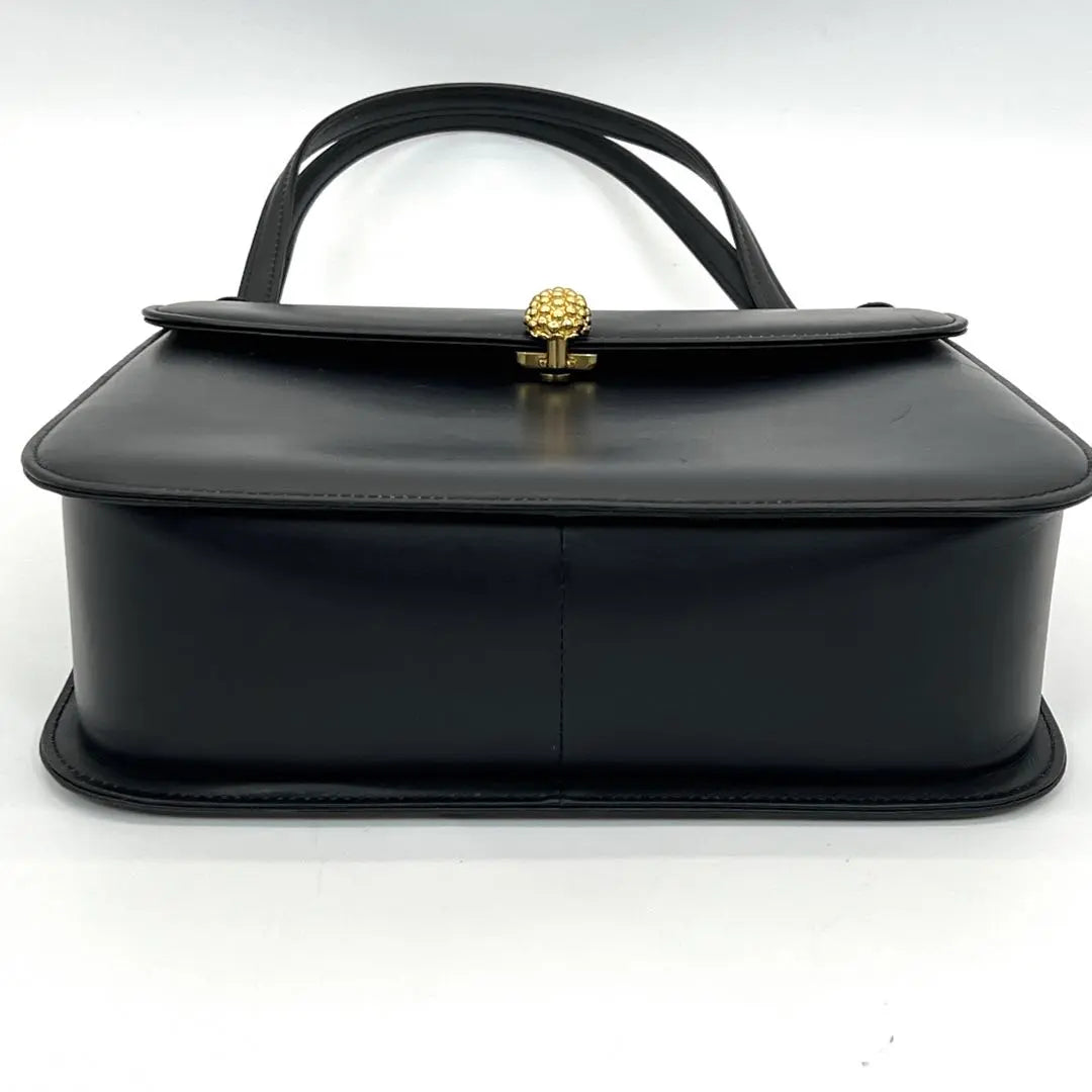 Bolso formal WAKO Ginza Kazuko de piel de becerro color negro