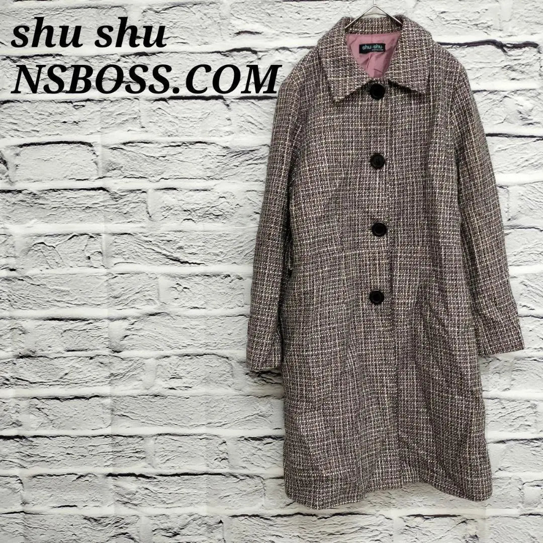 R2986/Shushu Wool Coat Chester Coat Lined Pocket Black