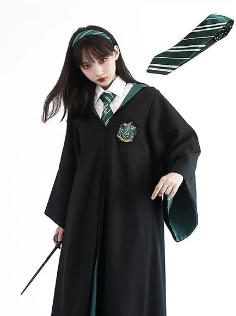 [New and unused] Harry Potter Cosplay Costume Uniform Tie USJ Green