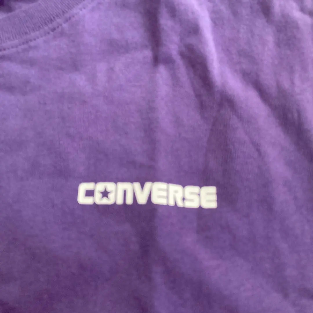 CONVERSE sneaker graphic T-shirt purple new unused LL size