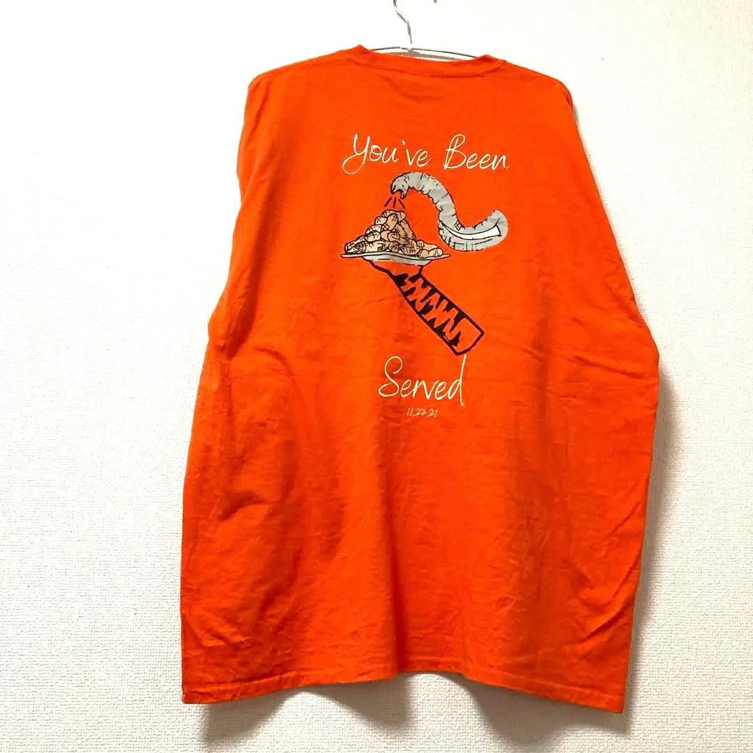 PORT & COMPANY Men's Tiger Dining T -shirt orange