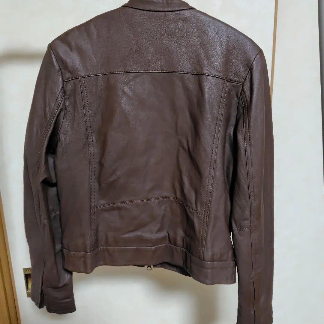 URBAN RESEARCH Sheep leather Lamb leather Single leather jacket