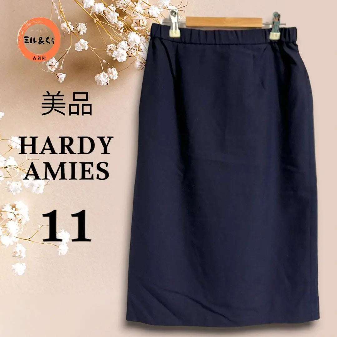 Buen estado ◎ Falda ajustada para mujer Hardy Amis azul marino talla 11