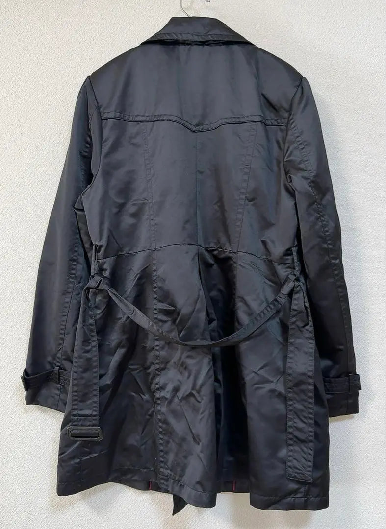 I sell all the winter items!! ️ GEORGE Trench Coat [L size] Black with glossy