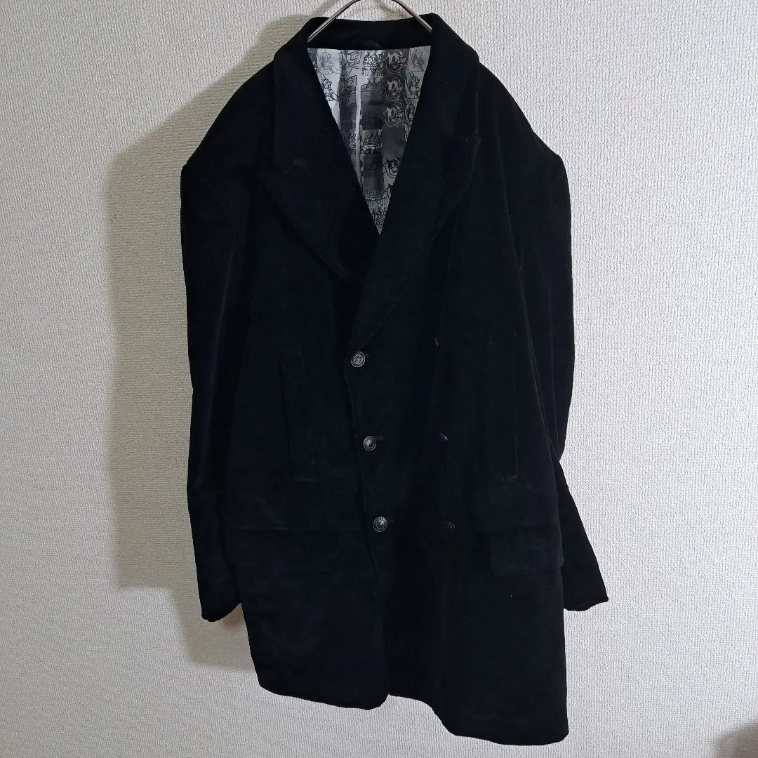 Q43★ Iceberg Disney Velour Jacket Black Men's Size 48