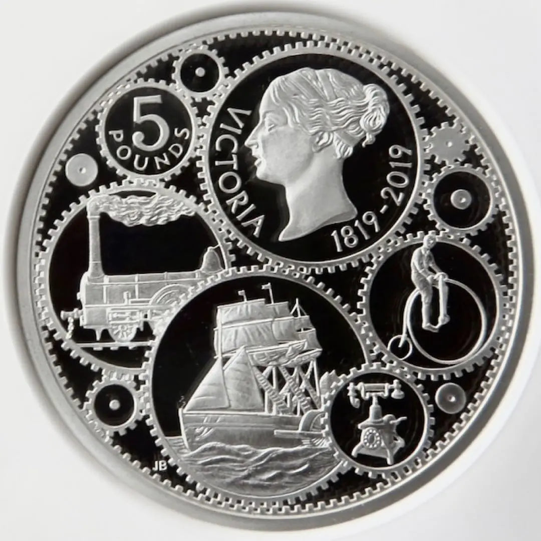 2019 Queen Victoria 200th Anniversary 5 Pound Piefau Silver Coin