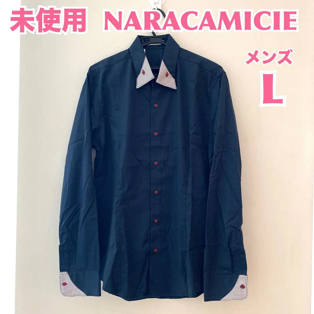 [Sin usar] Camisa de manga larga con botones para hombre NARACAMICIE