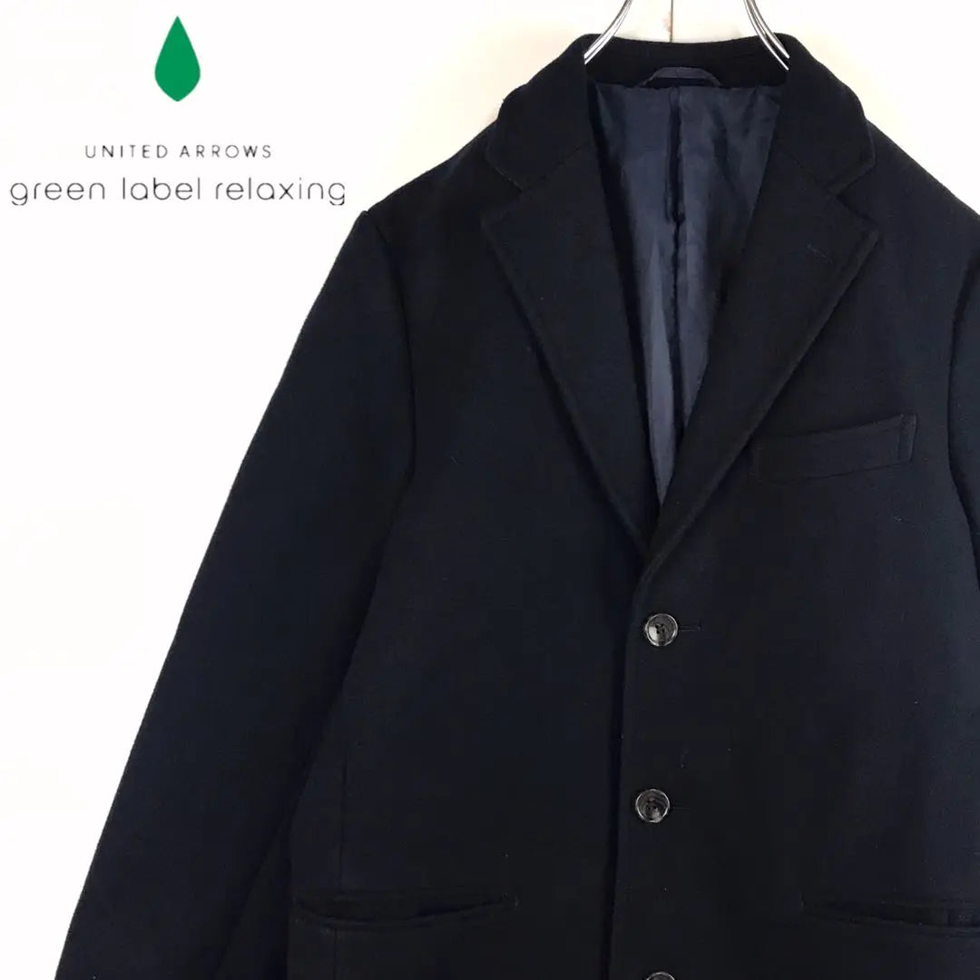 [Good Condition] Green Label Relaxing Chester Coat Navy F1301