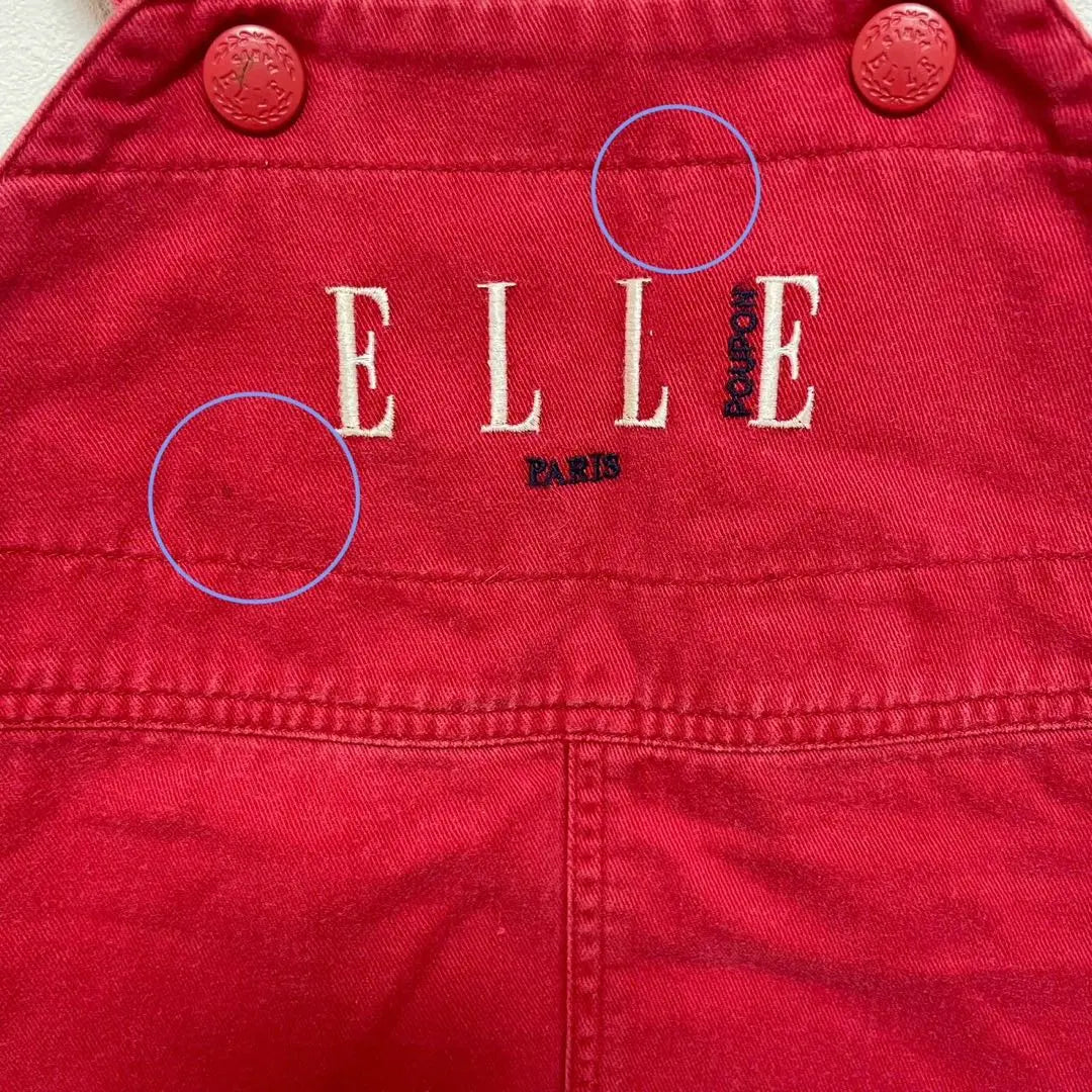 [ELLE] Baby jumper skirt 95cm red girl skirt