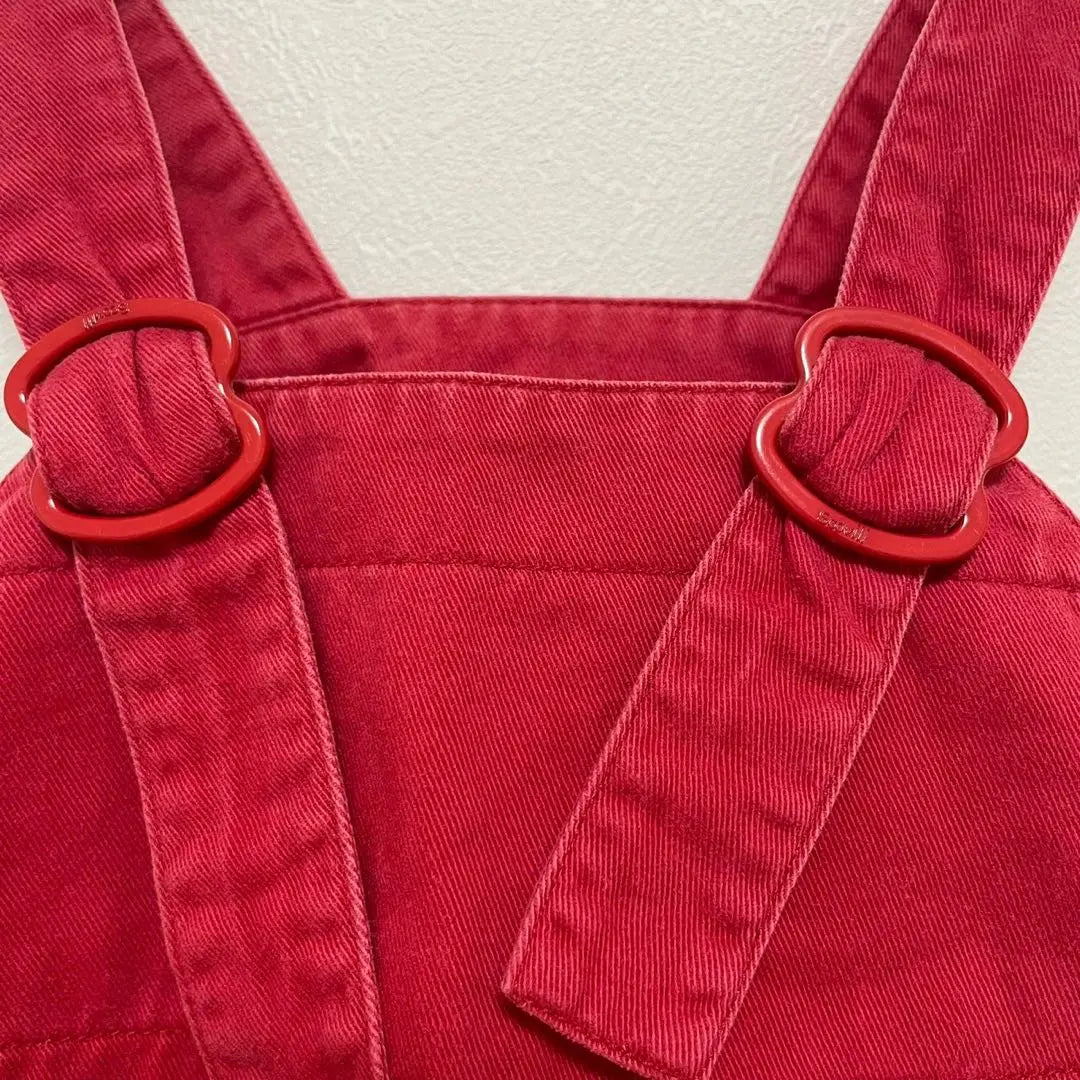 [ELLE] Baby jumper skirt 95cm red girl skirt