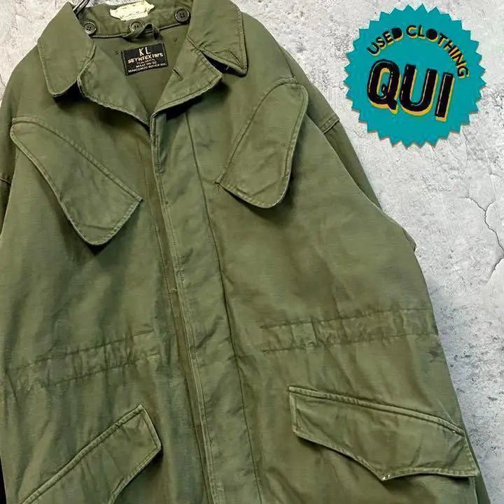 70s Military Dutch Army Real Field Jacket Men's XL