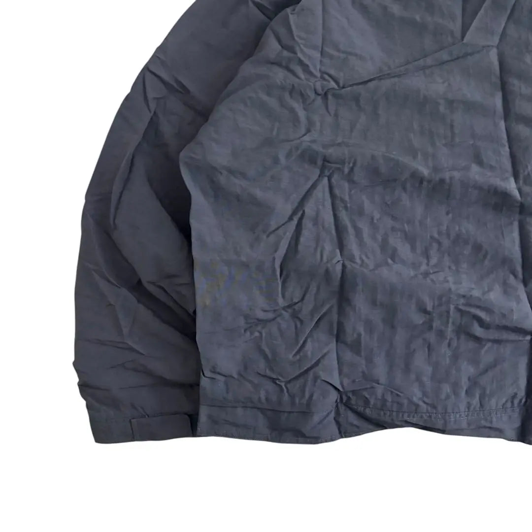 adidas nylon jacket hoodie y2k embroidery logo navy M