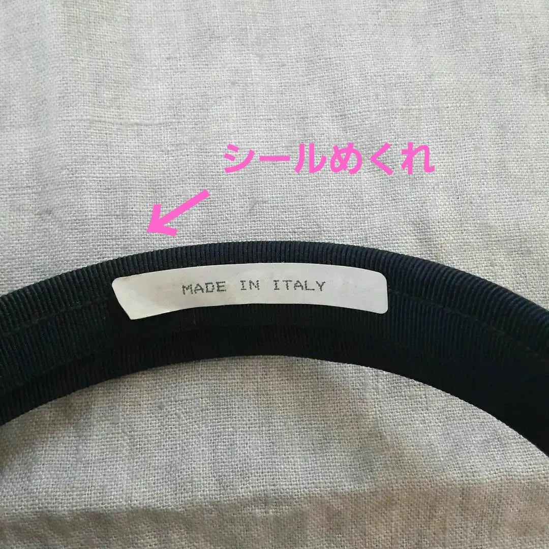 ◯Unused item○Salvatore Ferragamo Headband Navy