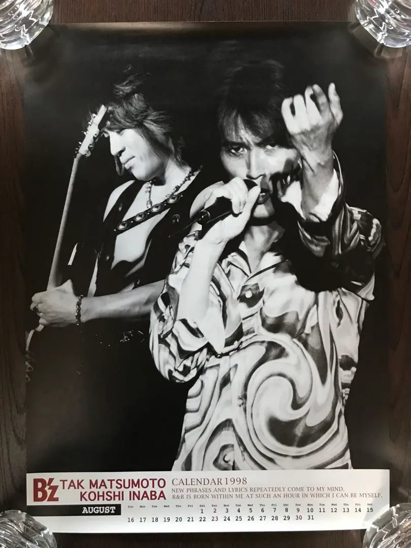 B'z Poster Calendar 1998