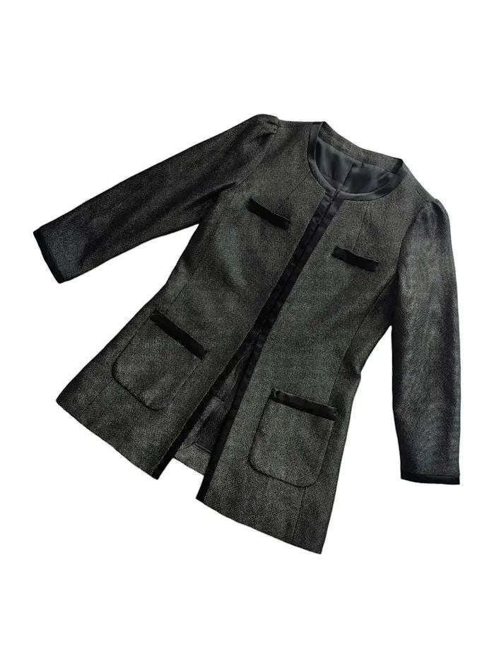 Chaqueta con etiqueta verde lila/sin purpurina de color/talla 38/ceremonia