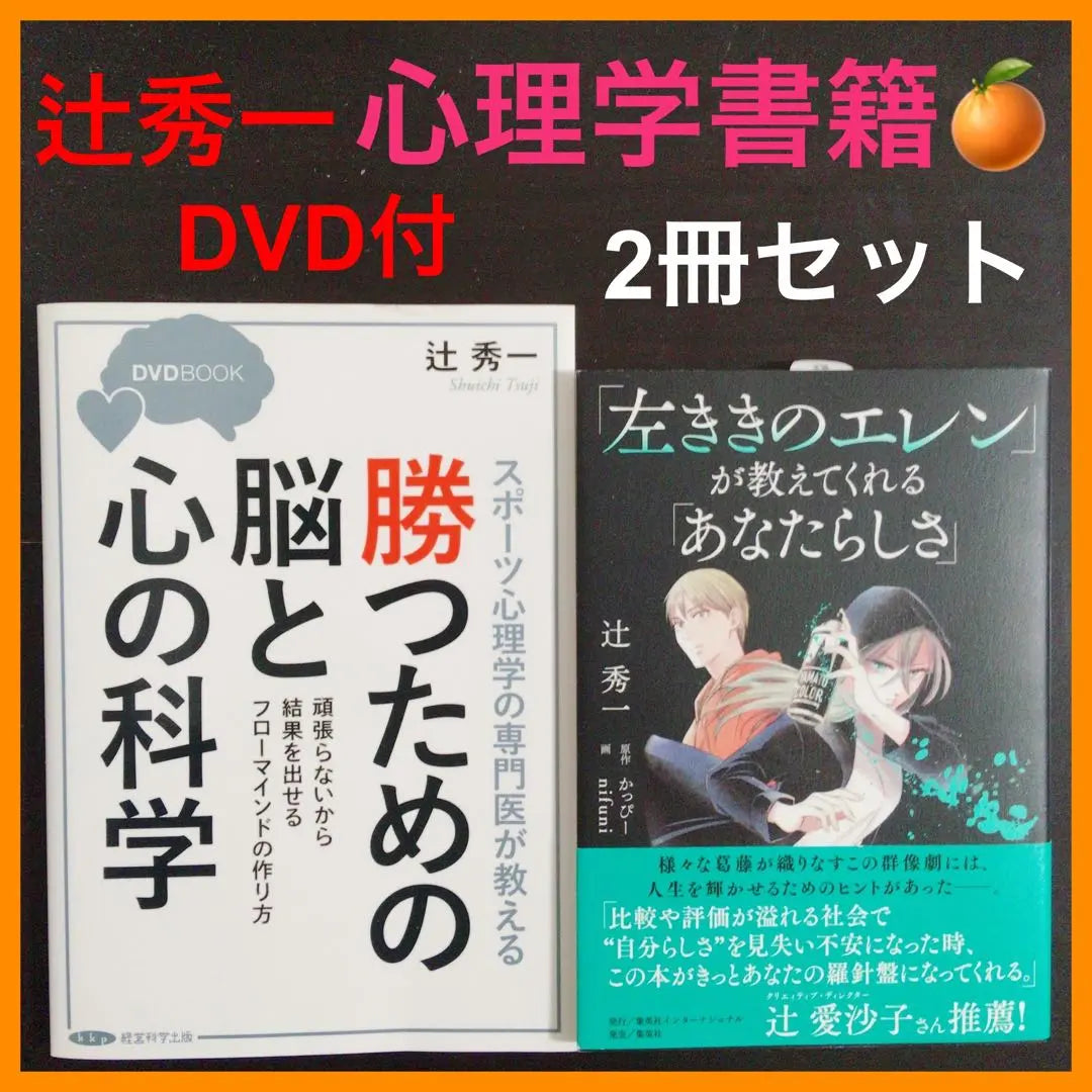 ◆Reducciones de precio, DVD incluido, venta al por mayor, envío incluido◆ Juego de 2 libros de psicología de Tsuji Shuichi