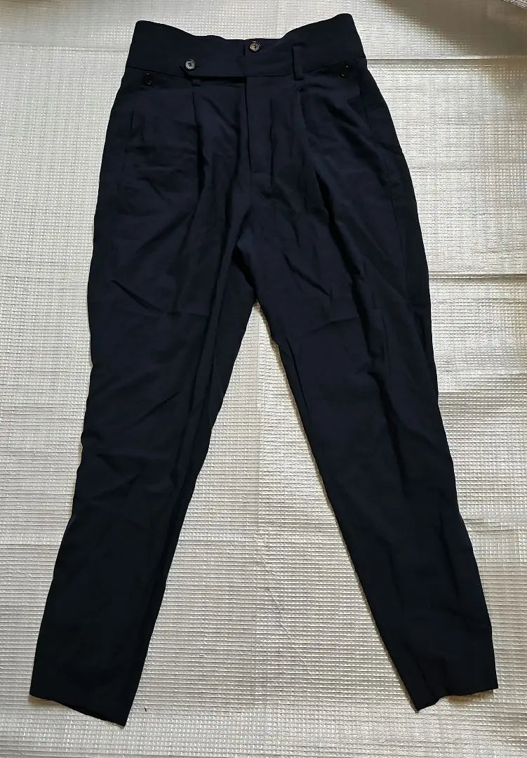 Pantalón largo azul marino pantalón talla desconocida mujer | 紺色 長ズボン パンツ タグサイズ不明 レディース