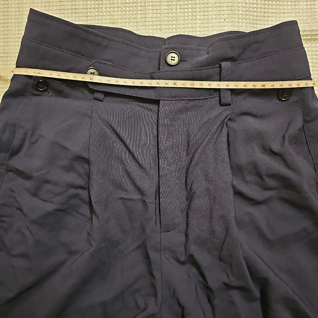 Navy blue long pants pants tag size unknown women | 紺色 長ズボン パンツ タグサイズ不明 レディース