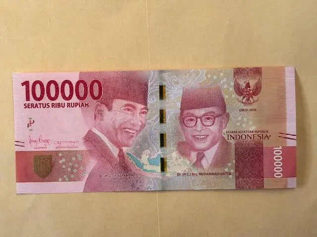 Indonesia 100,000 rupiah Authentic New Unused