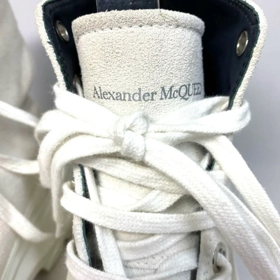 Zapatillas blancas de Alexander McQueen Notación de talla "39" Aproximadamente 24,5 cm