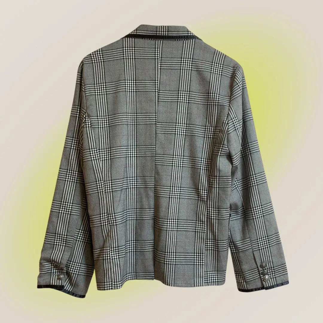 ST・SADHU Brown Checkered L Men's Jacket