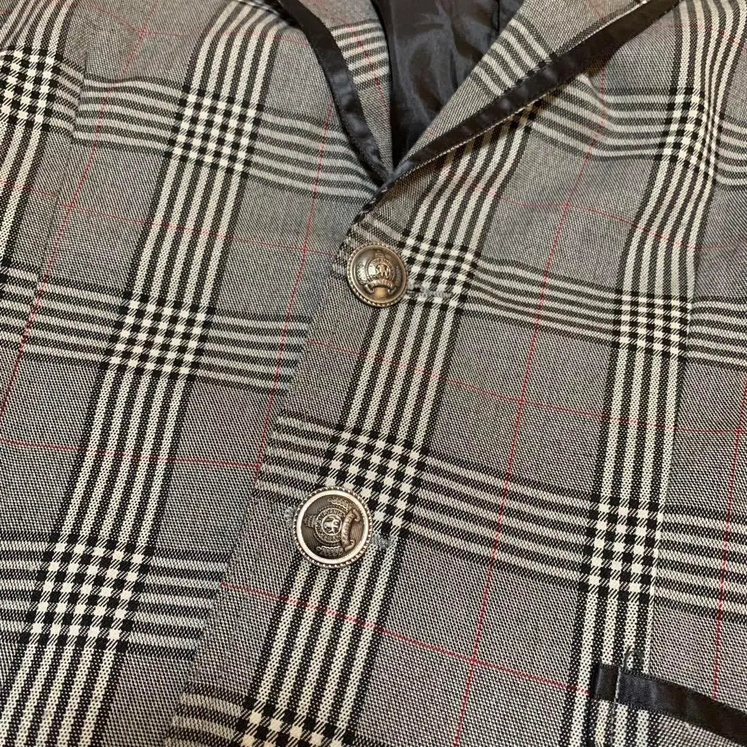 ST・SADHU Brown Checkered L Men's Jacket