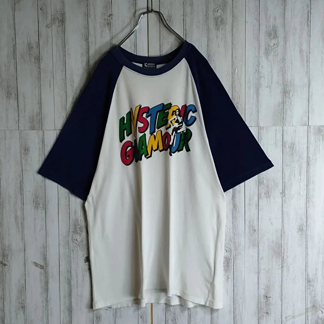 [Weared by Com. Yamato] Hysteric Glamour His Girl 3/4 Sleeve Raglan T-shirt