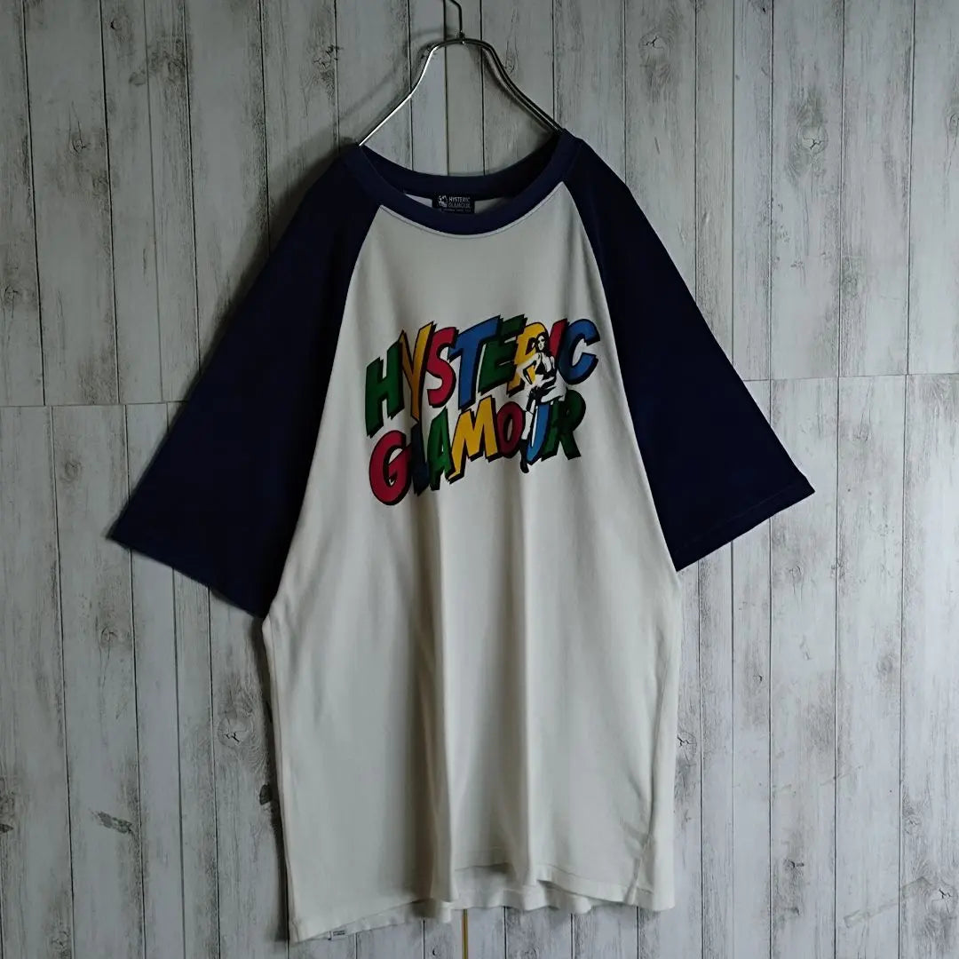 [Weared by Com. Yamato] Hysteric Glamour His Girl 3/4 Sleeve Raglan T-shirt