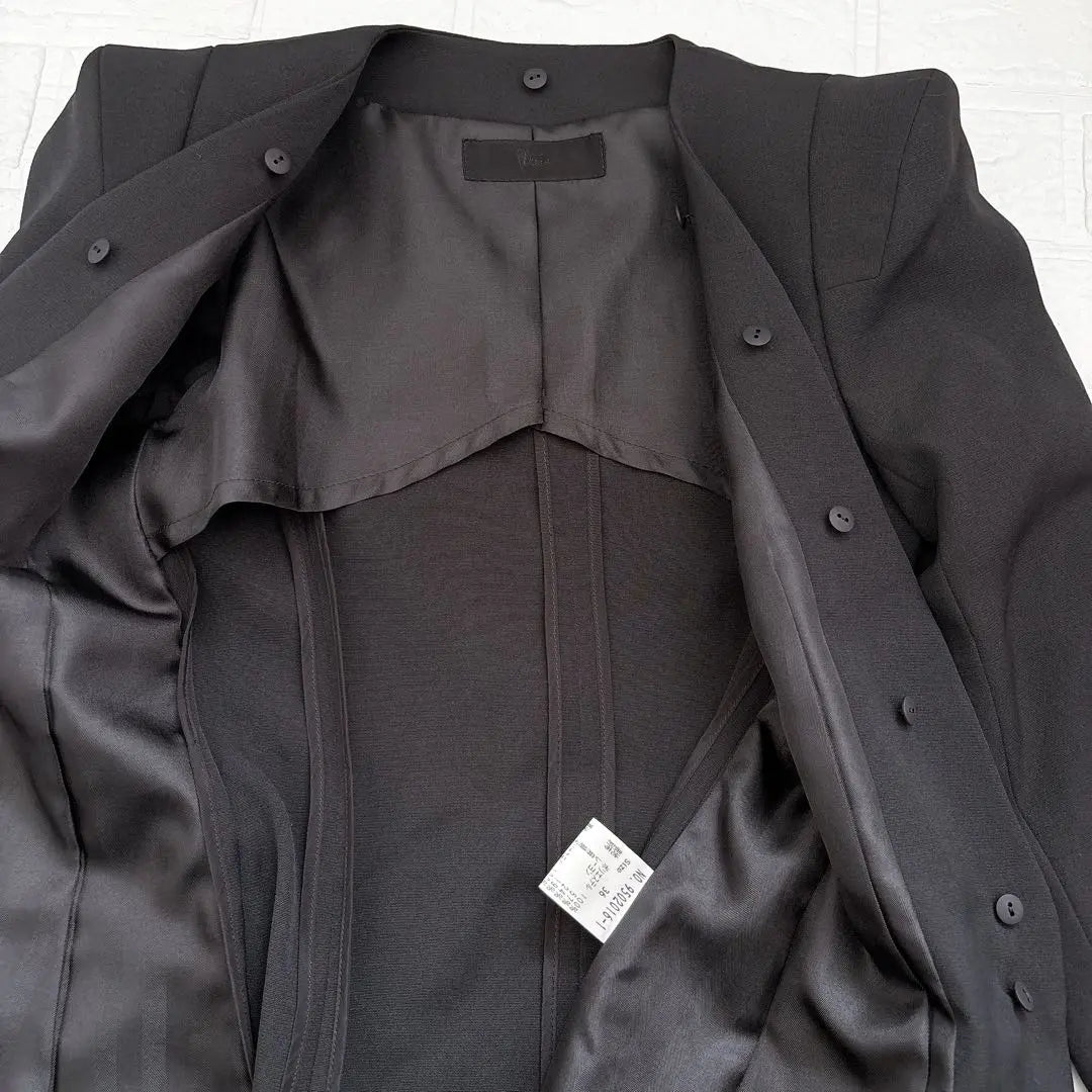 New Vivier 2 Way Jacket 36 Black Formal Eri Remove