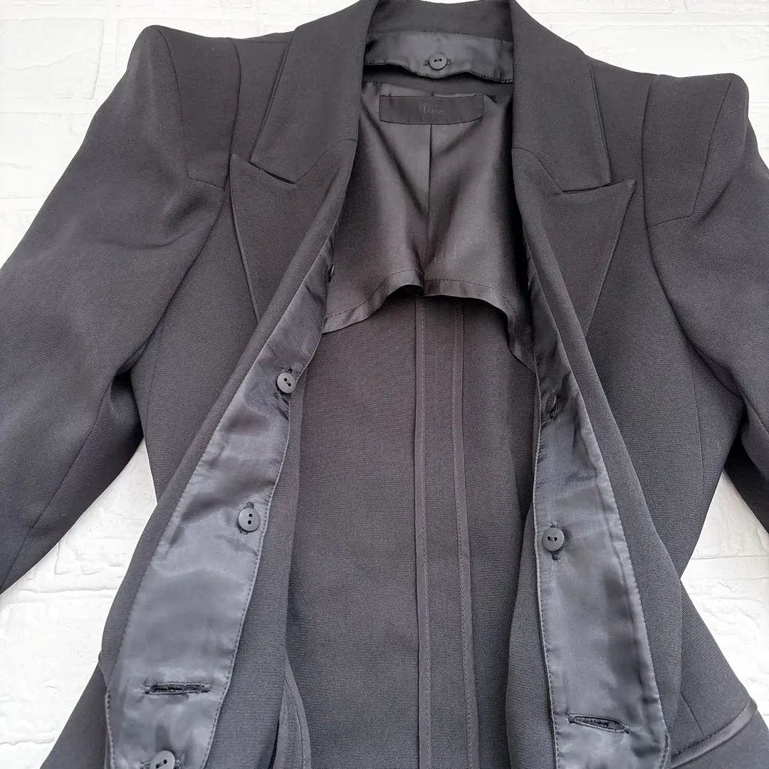 Nueva chaqueta Vivier 2 Way 36 Black Formal Eri Remove | 新品 ヴィヴィエ 2ウェイ ジャケット 36 黒 フォーマル エリ取り外し