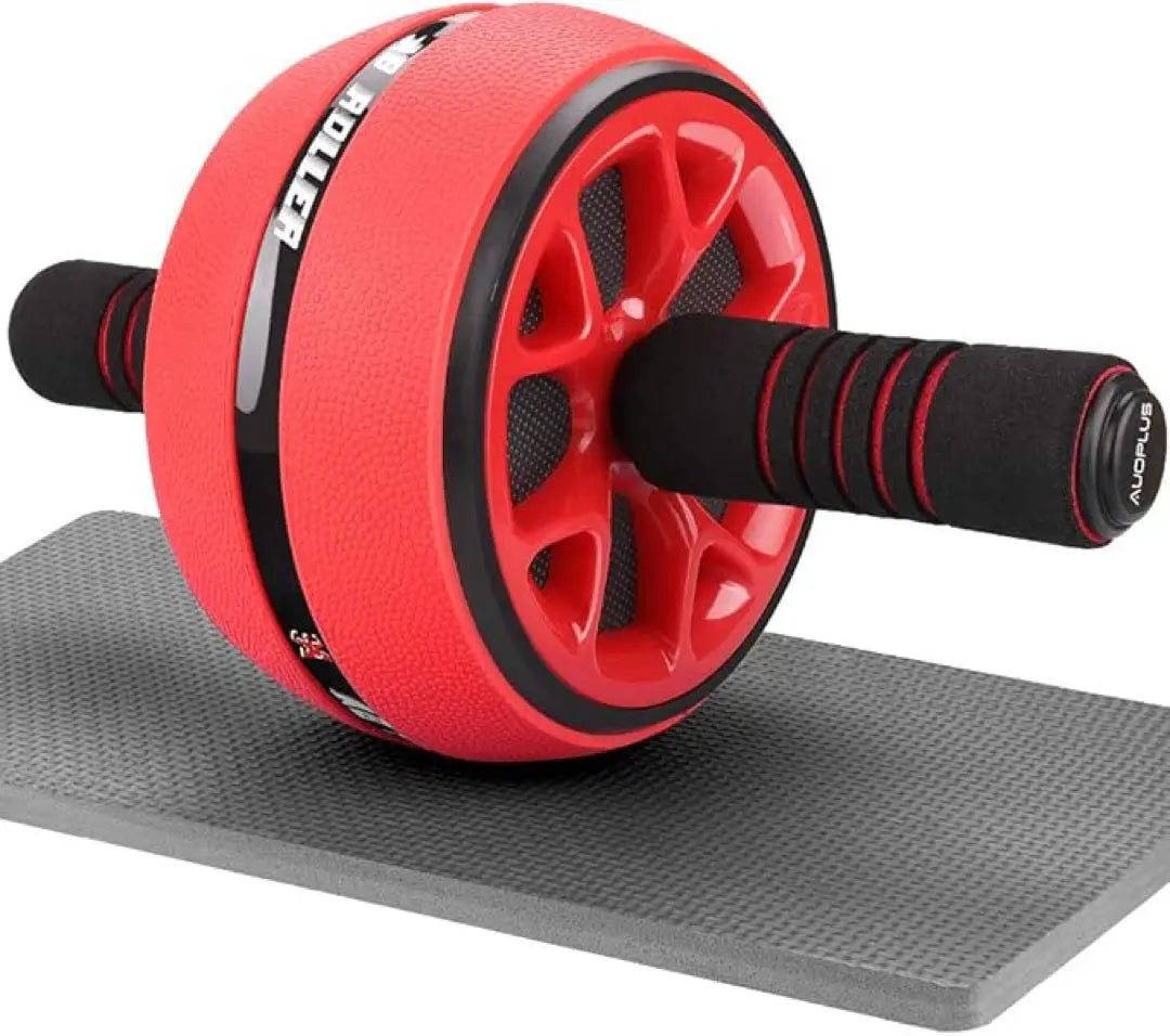 AUOPLUS Abdominal Roller with Knee Mat Abwheel Abdominal Training Equipment