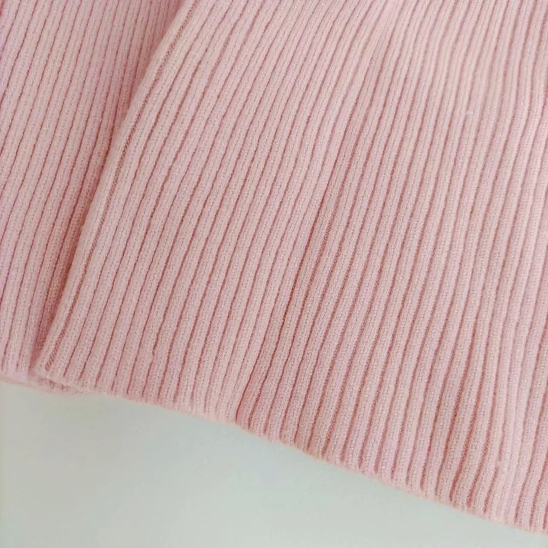 ⭐️ New ⭐️ Knit rib long sleeves Ladies Pearl High Neck Tops | ⭐️新品⭐️ ニット リブ 長袖 レディース パール ハイネック トップス