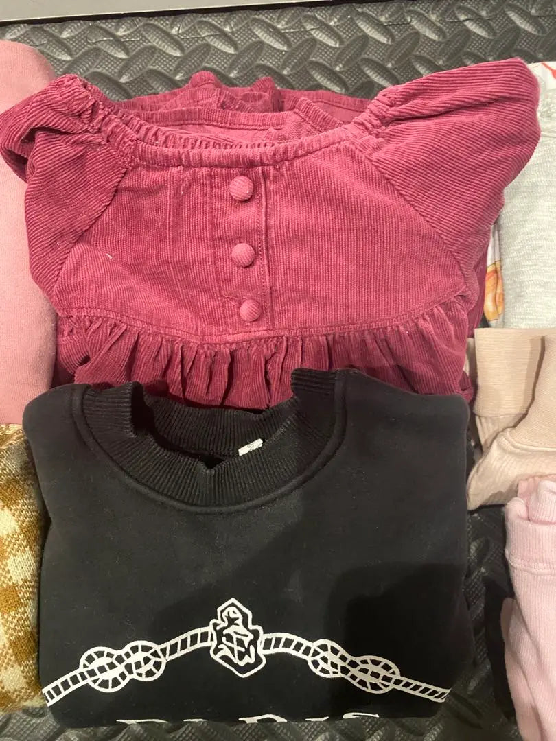 Conjunto de 7 piezas de ropa para bebé de 80 a 90 cm, camiseta de una pieza, mallas y leggings