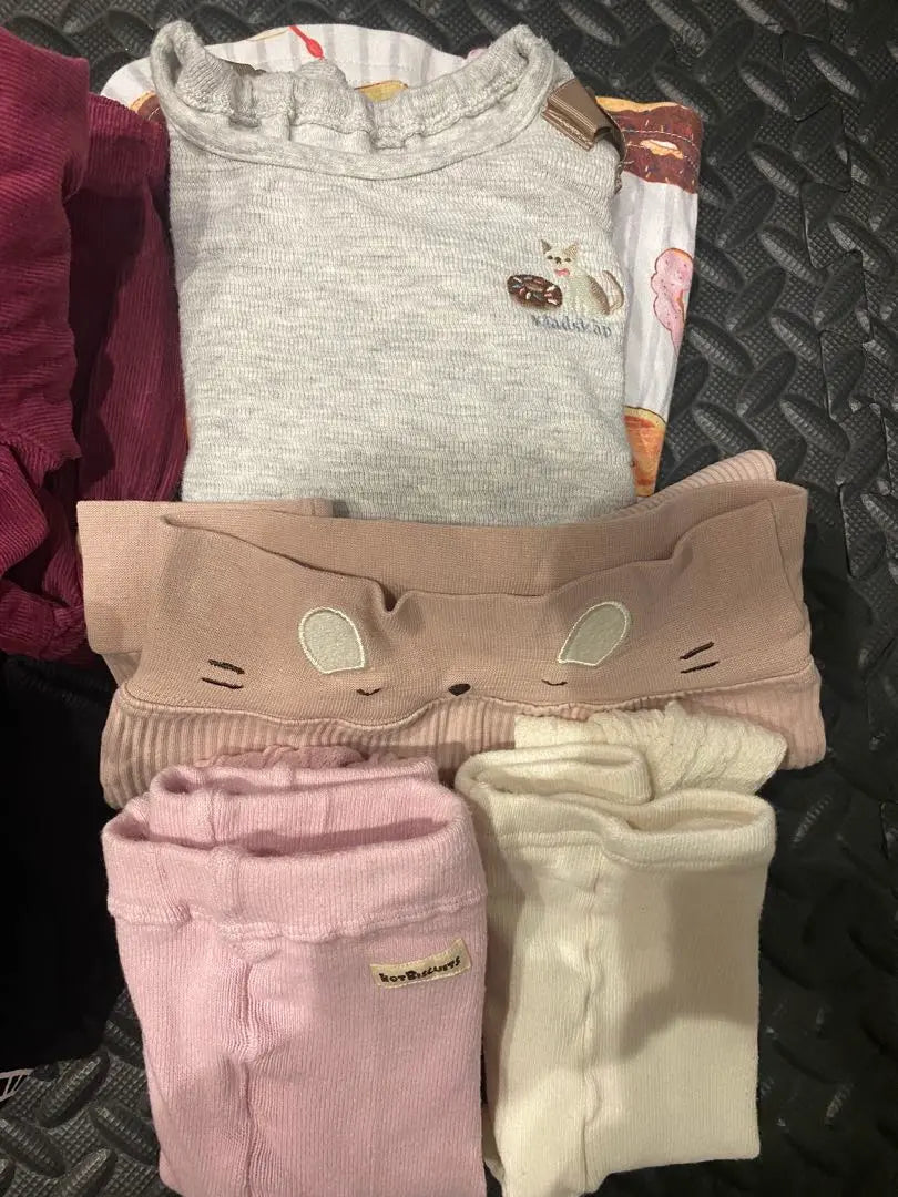 Conjunto de 7 piezas de ropa para bebé de 80 a 90 cm, camiseta de una pieza, mallas y leggings