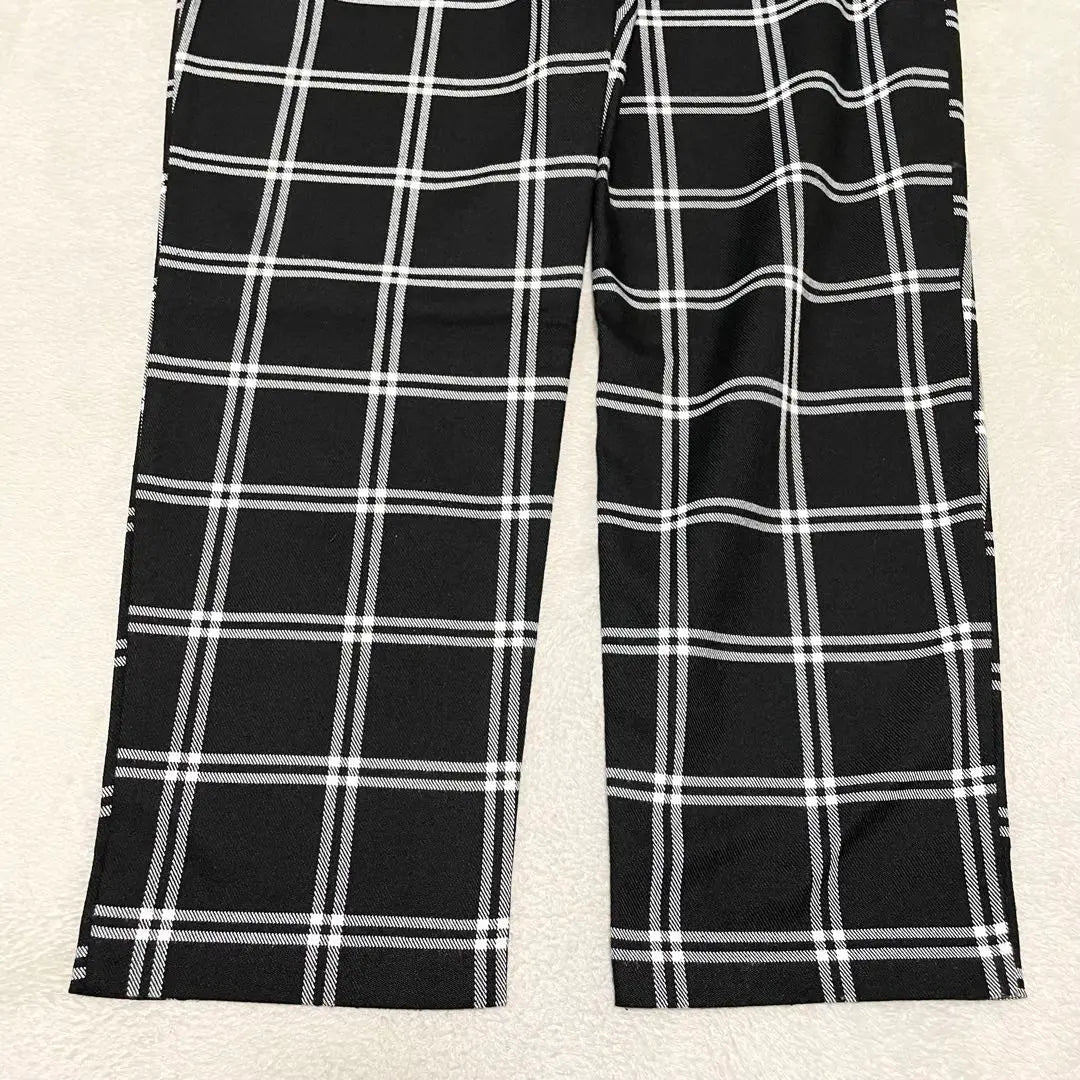 Forever 21❤️Tuck Pants Tapered Pants Checkered Pattern Adult Casual