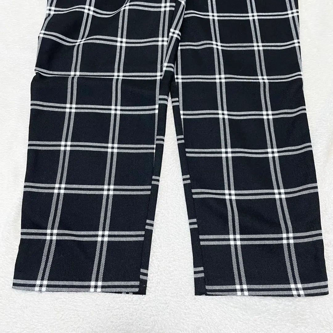 Forever 21❤️Tuck Pants Tapered Pants Checkered Pattern Adult Casual