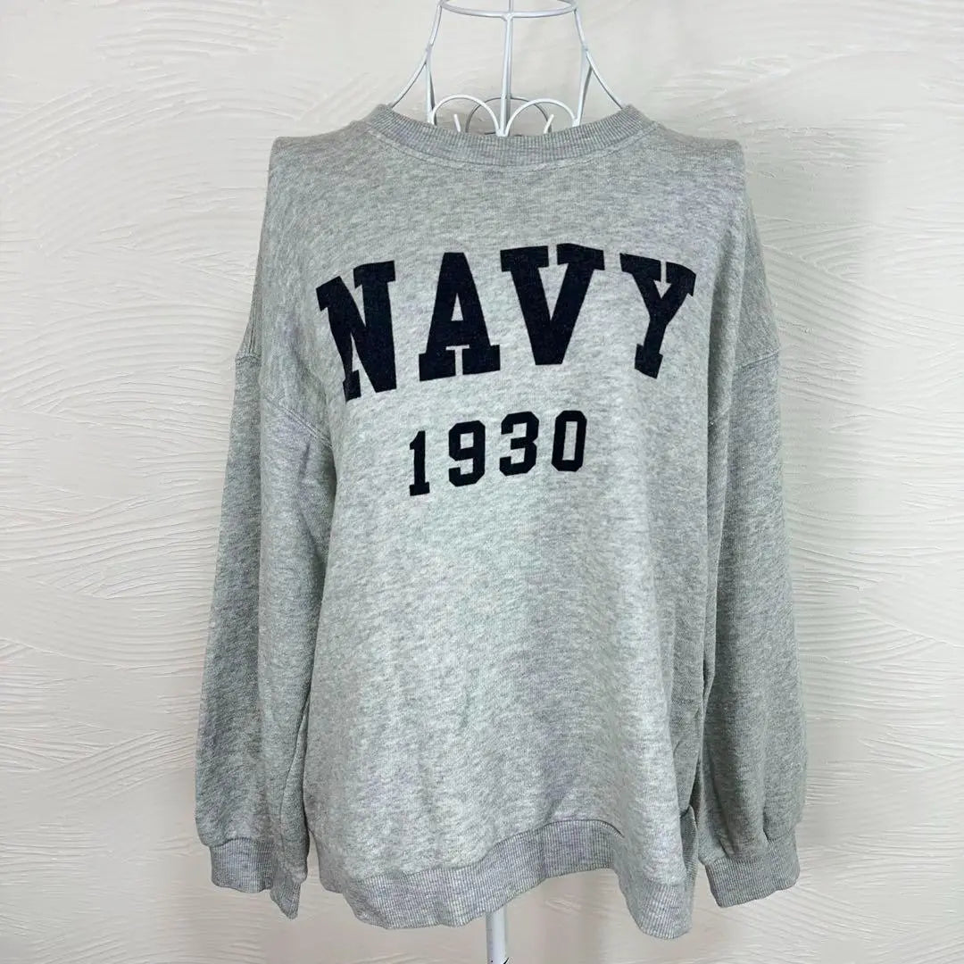 ●Mangrove Big Printed Sweatshirt (F) Cute and Adult Casual Pile Back