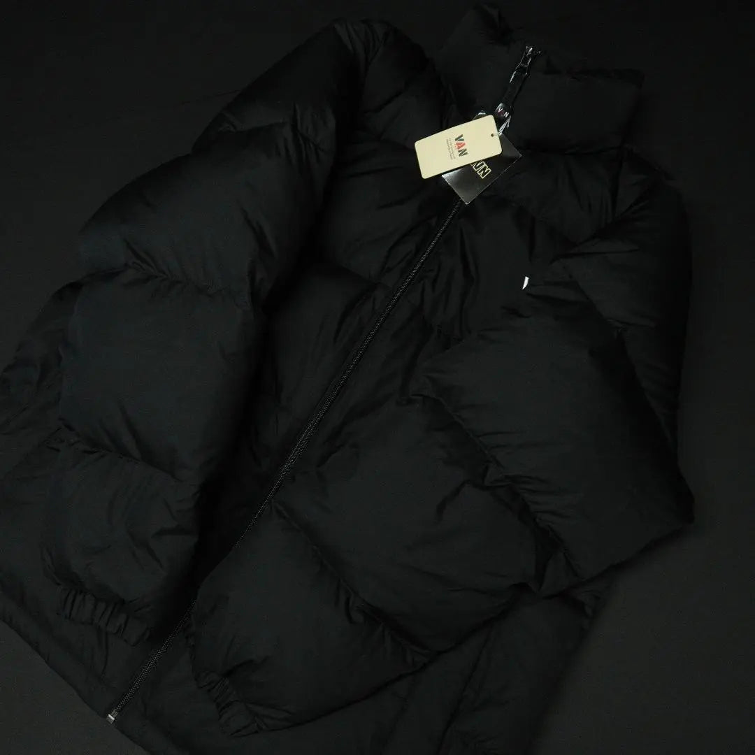 VAN JAC 90s-00s Down Jacket L Black Embroidered Logo