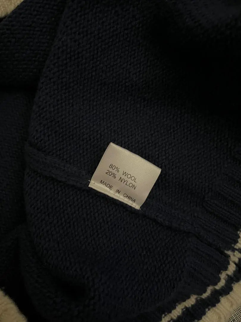 Rare Barbery London Knit Crew Neck Sweater Wool Blend