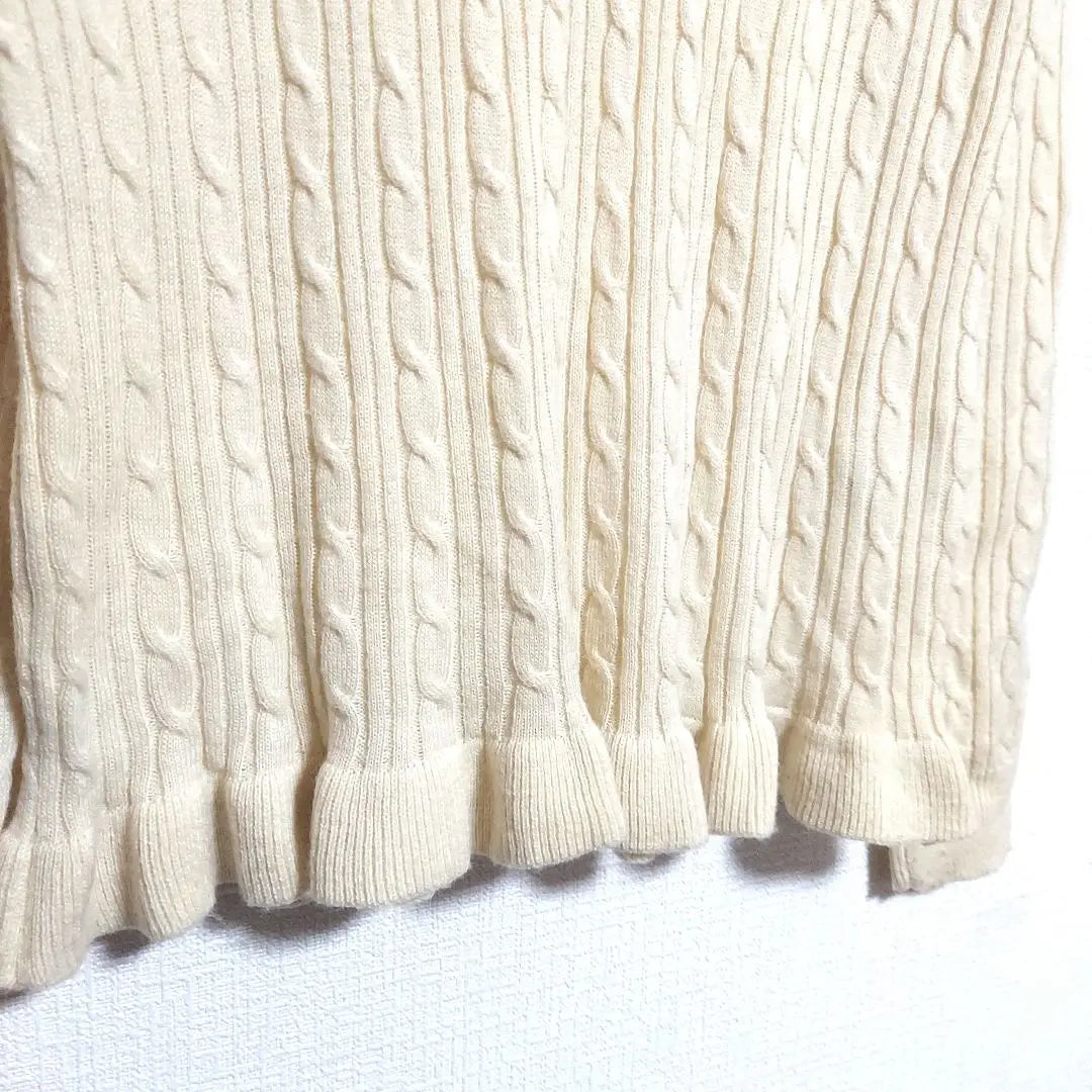 axes femme long sleeve knit sweater light yellow cute slurp