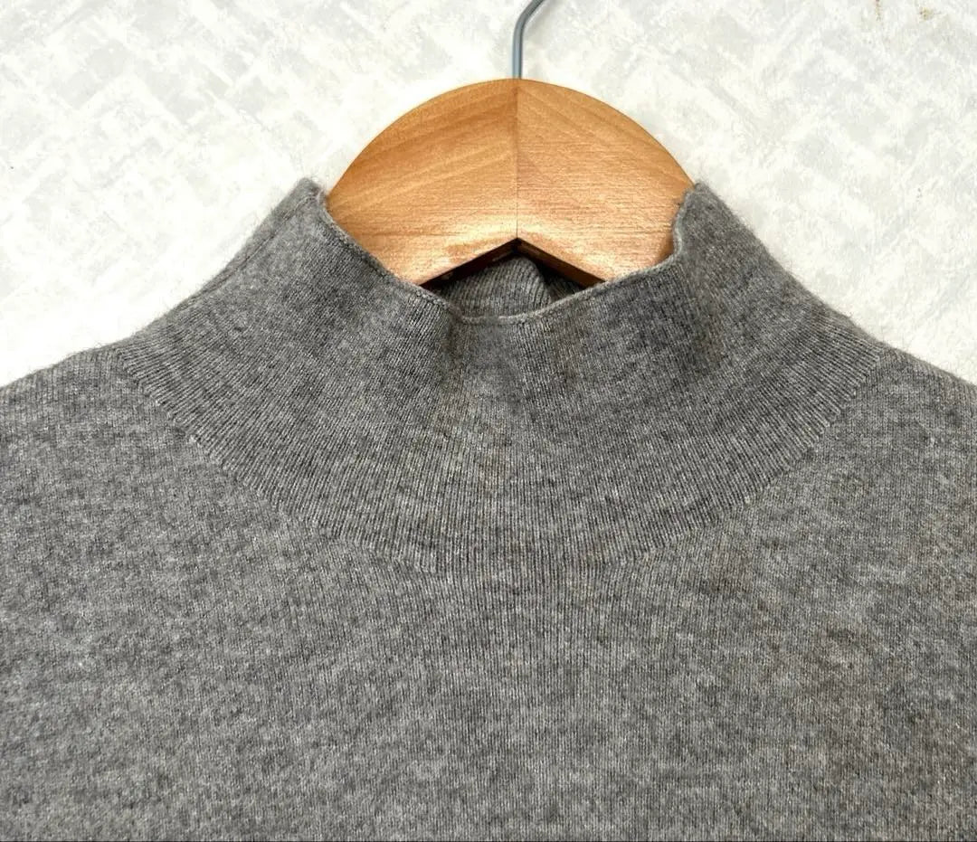 [ZARA KNIT] Fall/Winter Short Sleeve High Neck Knit S Gray